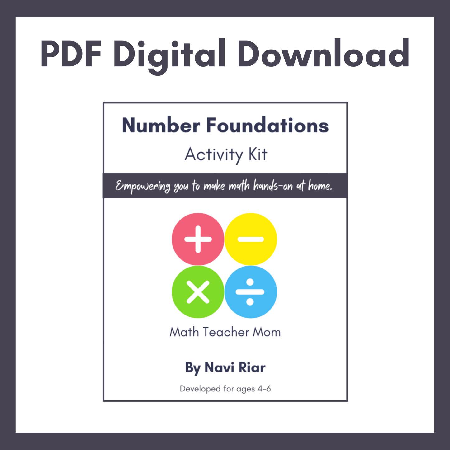 PDF Digital Download: Number Foundations