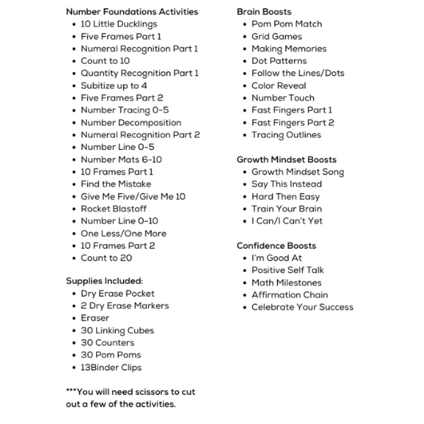 PDF Digital Download: Number Foundations